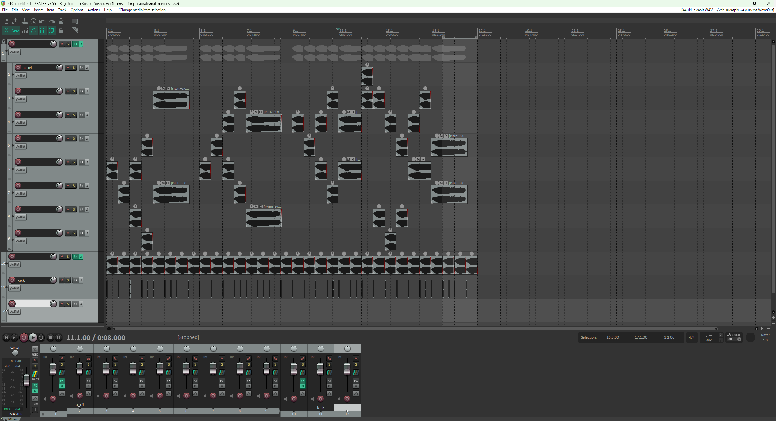 n時間ビート付き